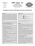 S&amp;S Super E Carburetor Installation Instructions
