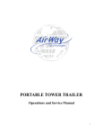 Portable Tower 30 Meter Telescoping Cow Operations and Service Manual