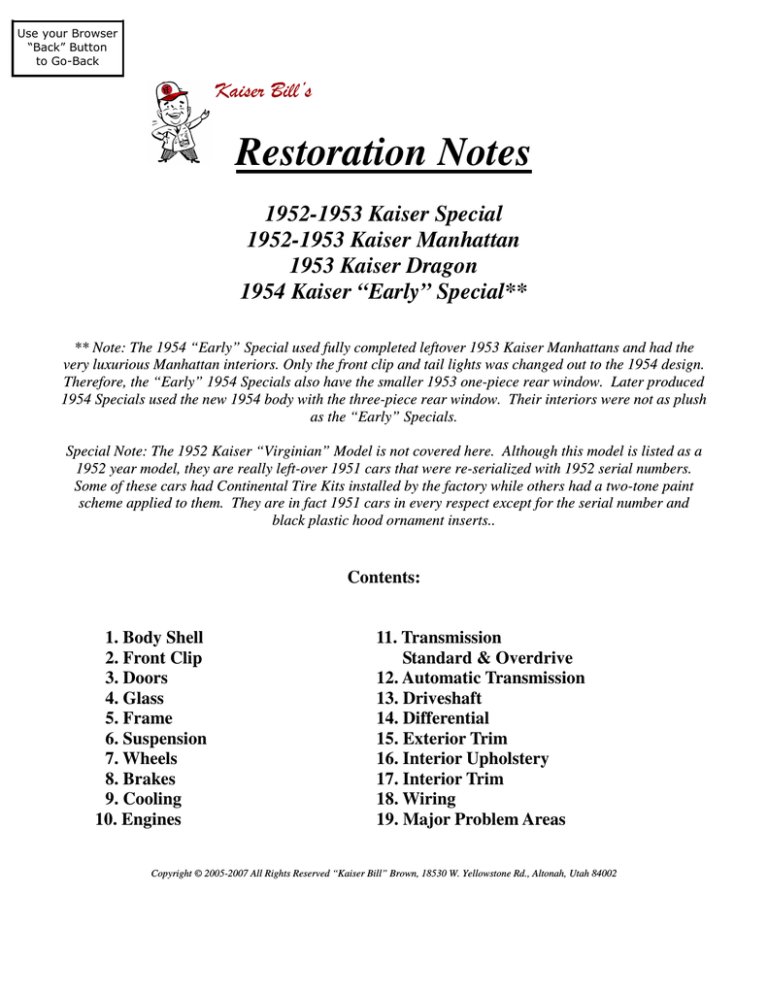 Restoration Notes Manualzz Restoration Notes Manualzz