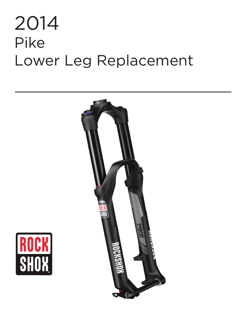 rockshox pike lower leg service