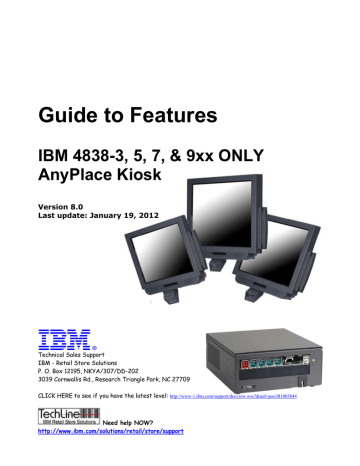 IBM Touch Screen Kiosk 4838-51e POS Point Wireless WiFi Computer Terminal 812f for sale online 