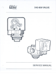 Erie 542-009 Water Treatment Control Service Manual