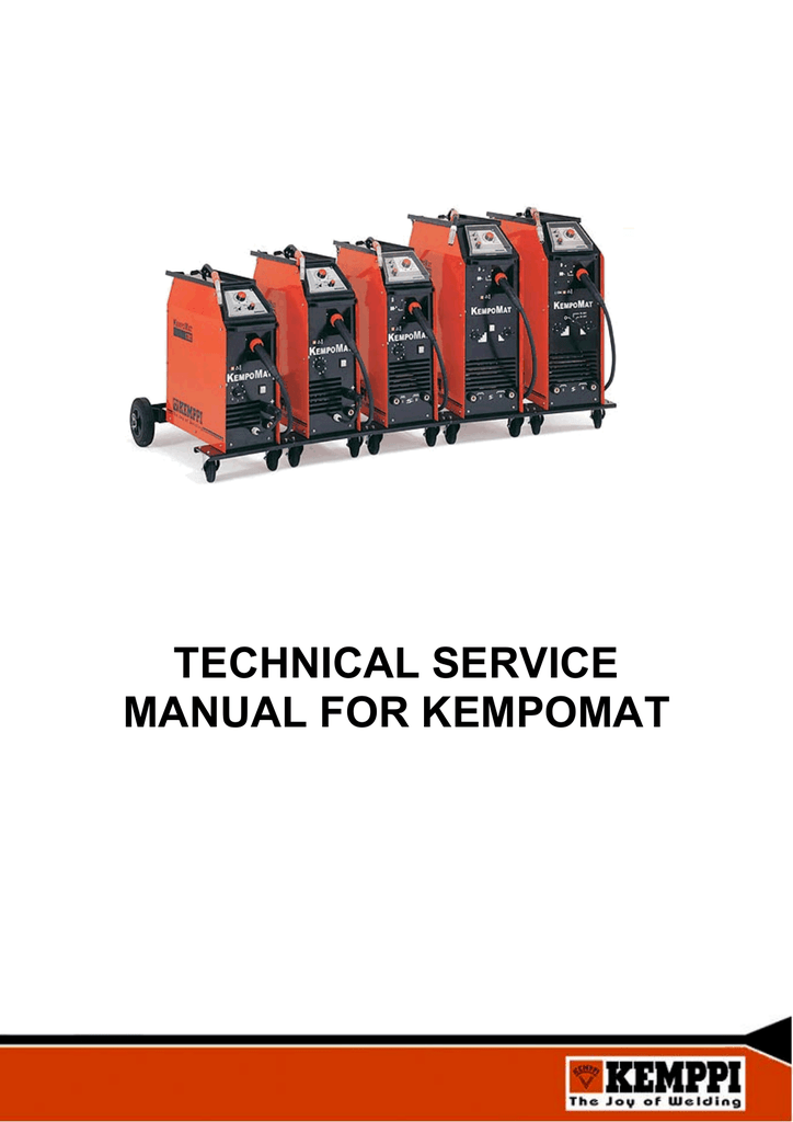 Kempomat 150 service manuals