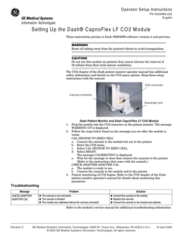 Setting Up The Dash Capnoflex Lf Co2 Module Manualzz Setting Up The Dash Capnoflex Lf Co2 Module Manualzz