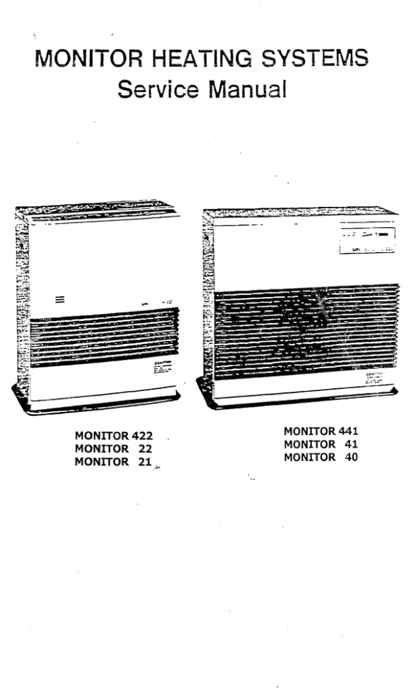 Monitor 21, 441, 40, 41, 22, 422 User manual Manualzz