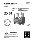 Tusk BX50 Series Forklift Trucks Service Manual