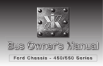 Krystal Enterprises Bus Ford Chassis 450/550 Owner's Manual