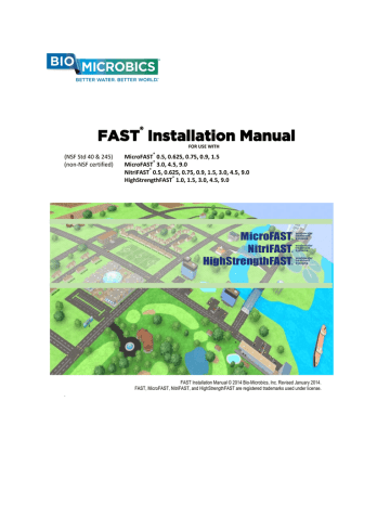 Bio-Microbics FAST Installation Manual MicroFAST 0.5, MicroFAST 0.625 ...