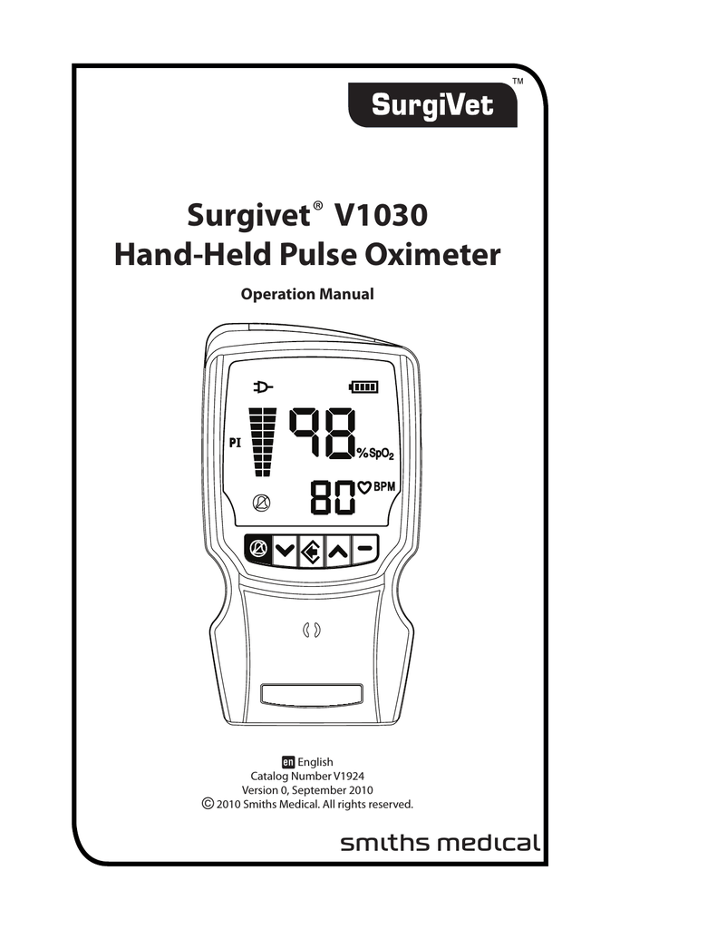 Pulse Oximeter Manual