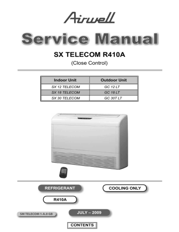 Airwell Sx 12 Telecom Sx 18 Telecom Gc 18 Lt Sx 30 Telecom Gc 30t Lt Gc 12 Lt User Manual Manualzz