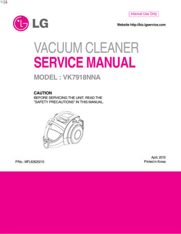 VACUUM CLEANER SERVICE MANUAL | Manualzz