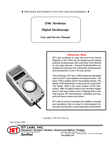 General Radio Company Strobotac Type 1531 1531-ab Stroboscope Tachometer for sale online 