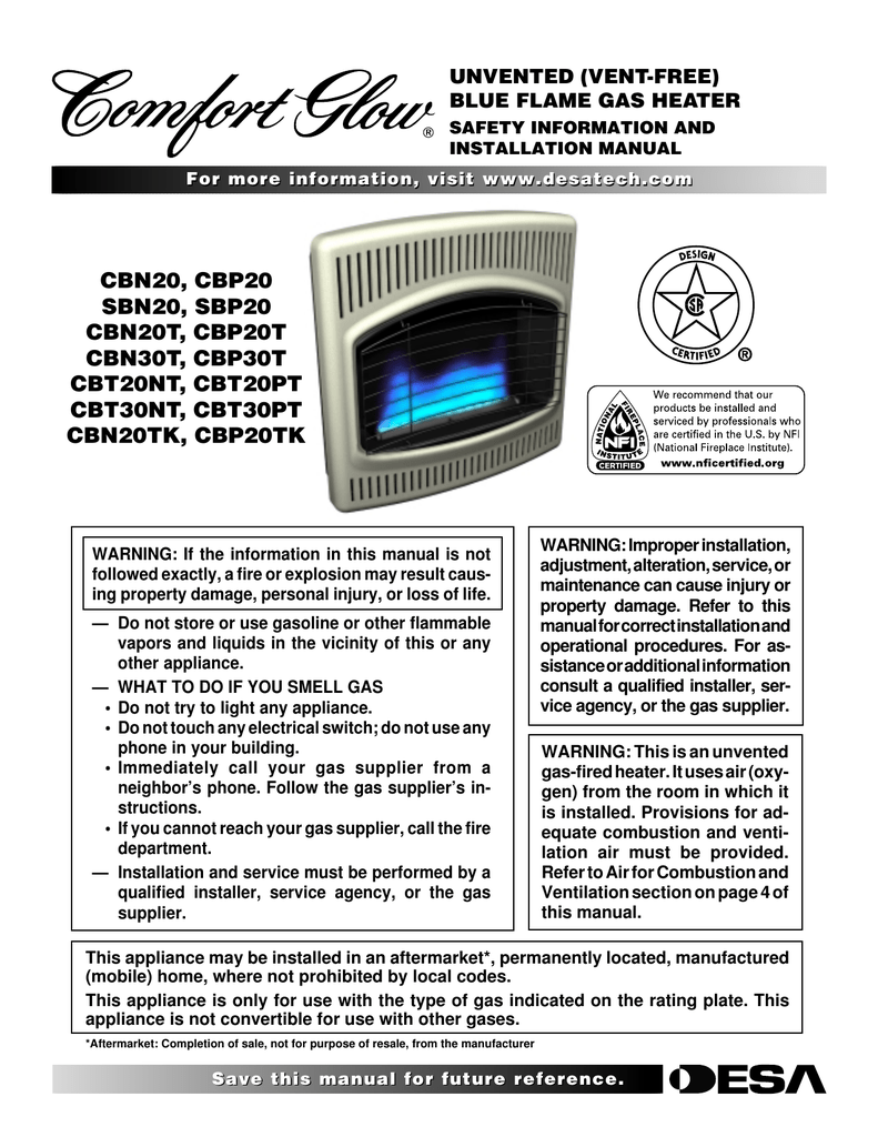 Owners Manual Desa Parts And Desa Tech Support Manuals
