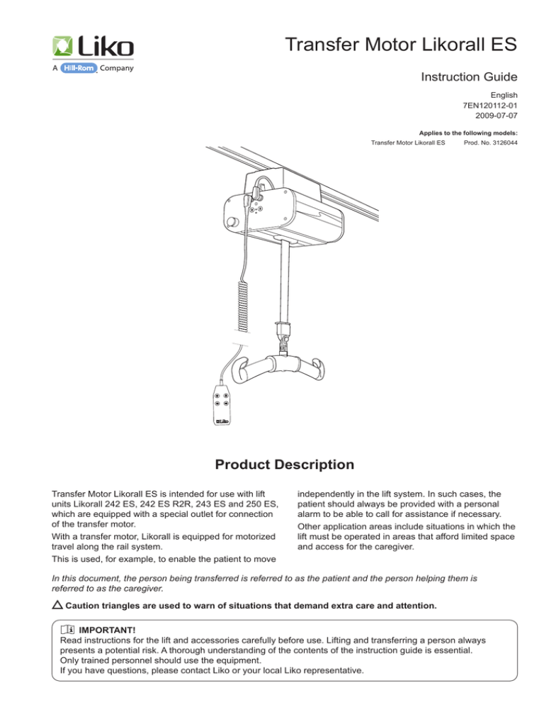 Transfer Motor Likorall Es Manualzz