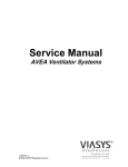 VIASYS AVEA Ventilator Service Manual