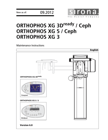 Orthophos Xg Sirona Support Manualzz