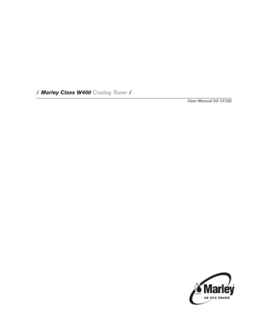 Marley W400 Cooling Tower User Manual | Manualzz