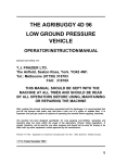 Agribuggy 4D 96 Operator Instruction Manual