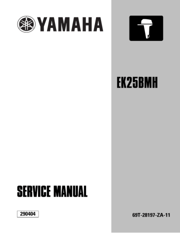 Yamaha EK25BMH Service manual | Manualzz