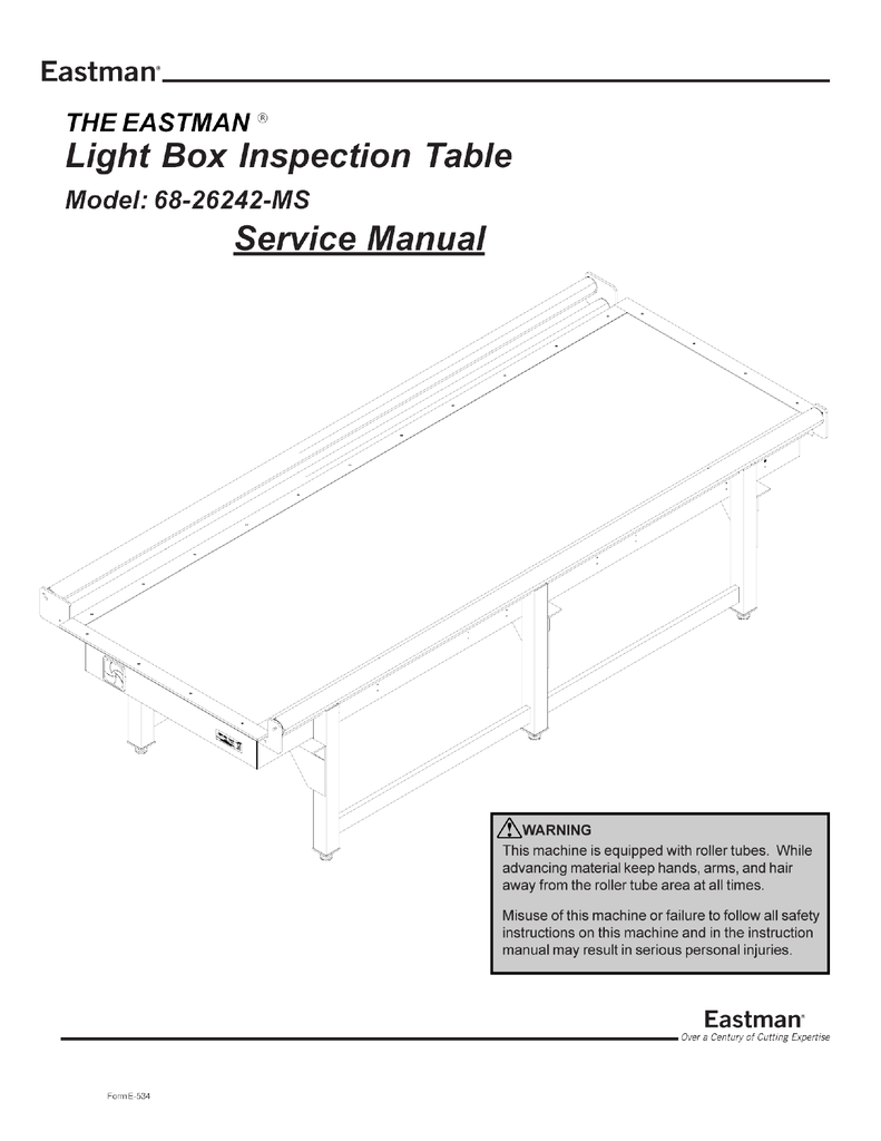 Light Box Table Manualzz