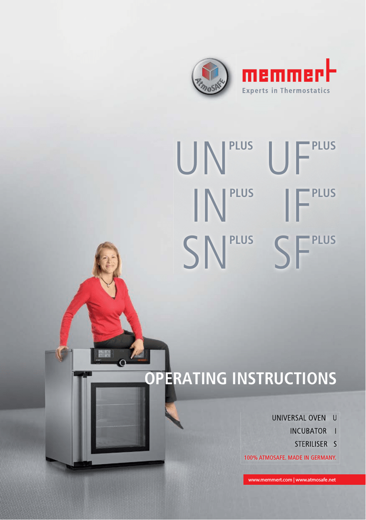 Memmert UF Plus Series Oven Instruction Manualzz
