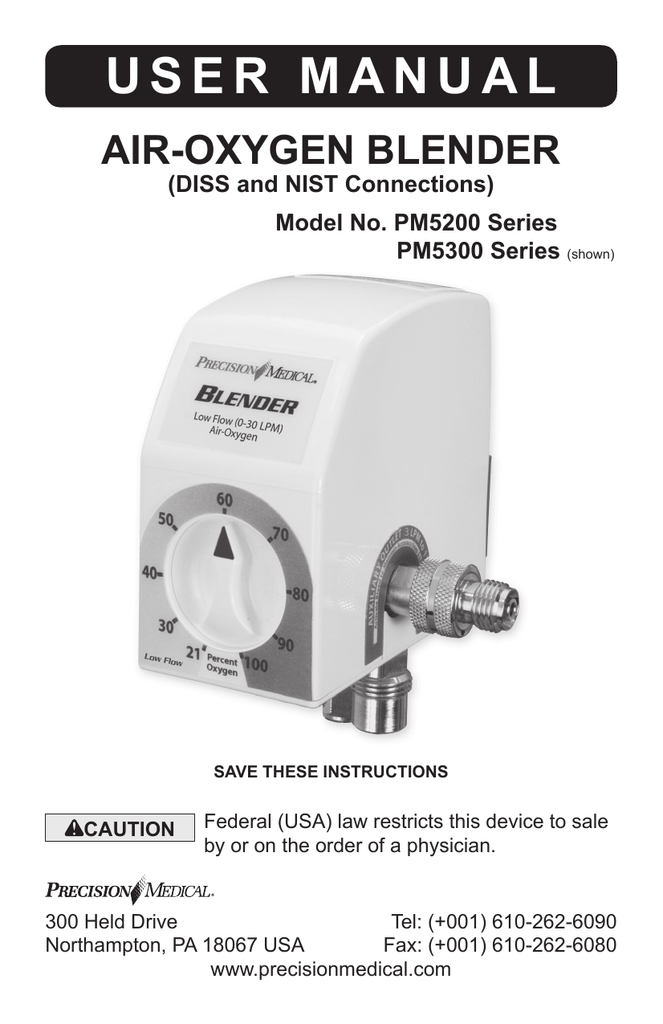 USER MANUAL AiROxygEN BLENdER Manualzz