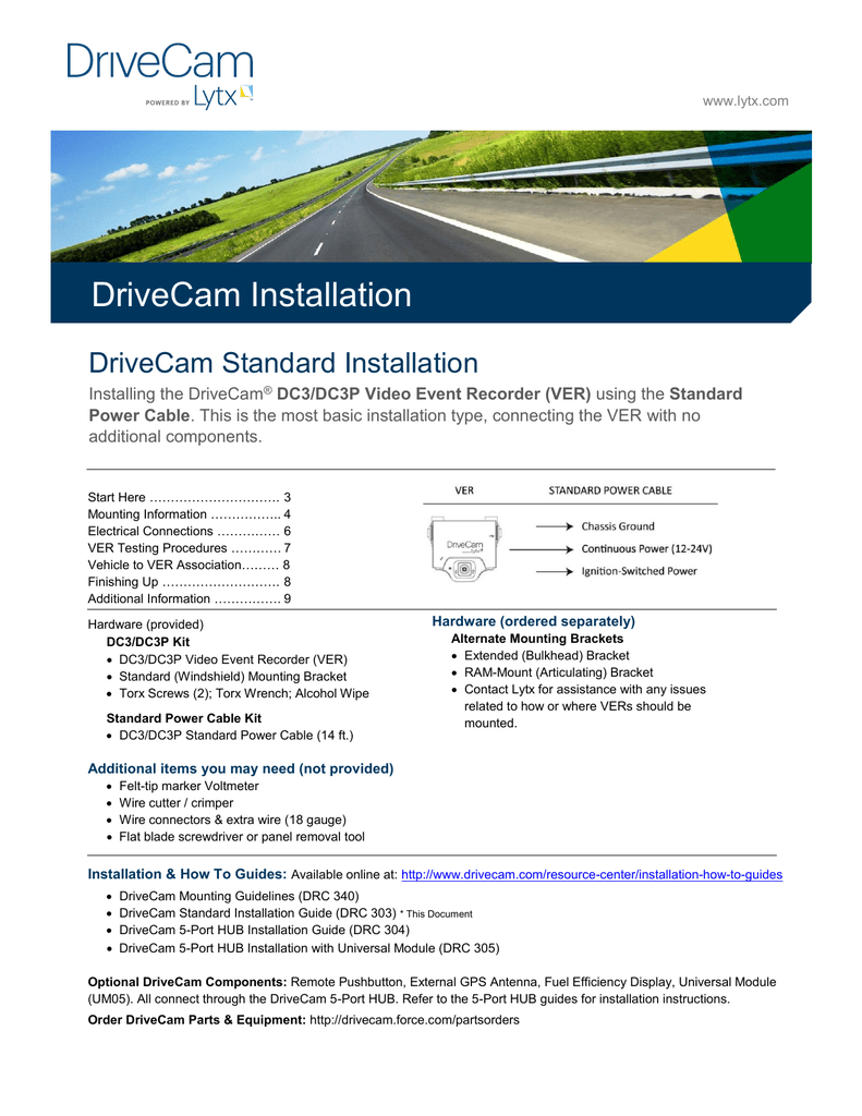 Drivecam User Manual