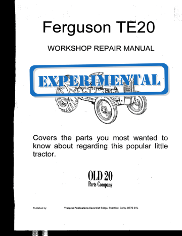 Ferguson Te20 Greyfergie Forum