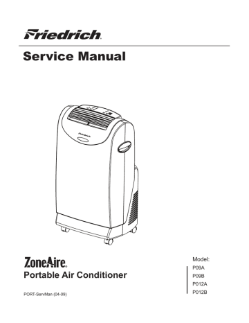 Friedrich P012A Air Conditioner Service manual | Manualzz