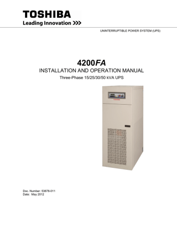 4200FA 15-50KVA Users Manual | Manualzz