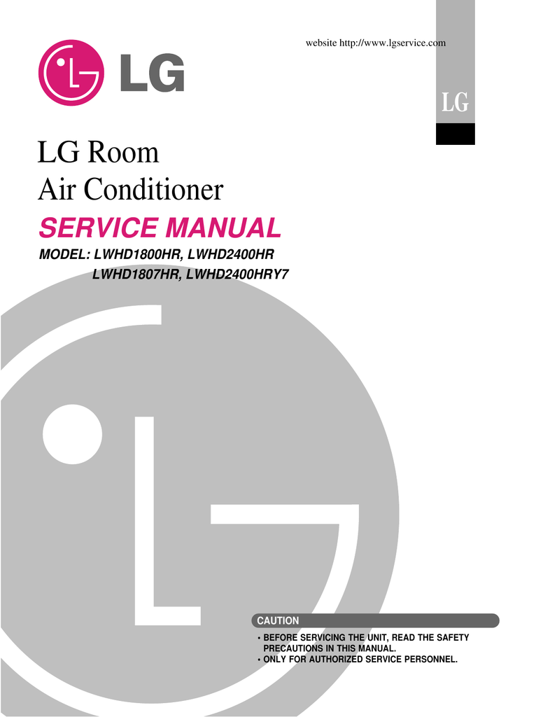 LG LWHD1807HR Air Conditioner Owner's Manual Manualzz