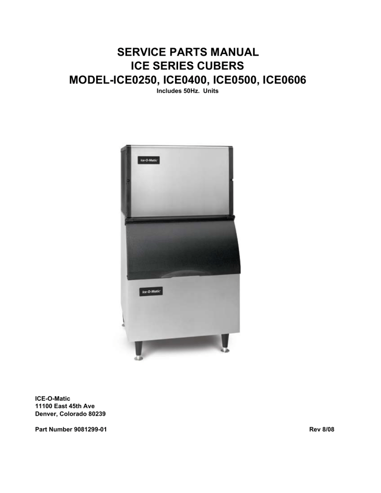 IceOMatic ICE0500, ICE0400, ICE0606, ICE0250 User manual Manualzz