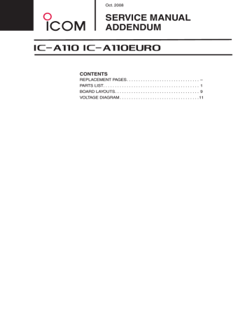 Ic A110 A110euro Service Manual R Manualzz