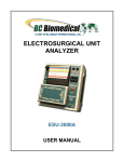 BC Biomedical ESU-2000A User Manual