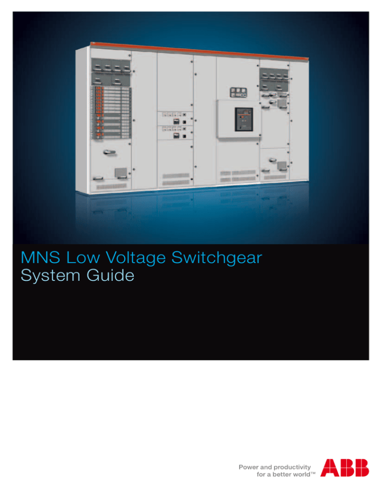 ABB MNS System Guide Switch Gear by Control Equipment Limited Manualzz