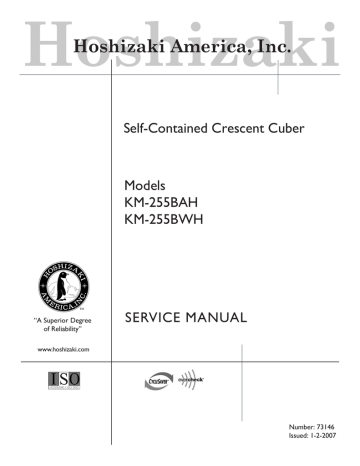 Hoshizaki KM-255BAH Service Manual | Manualzz
