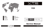 YORKVILLE V22 Powered Amplifier Service manual
