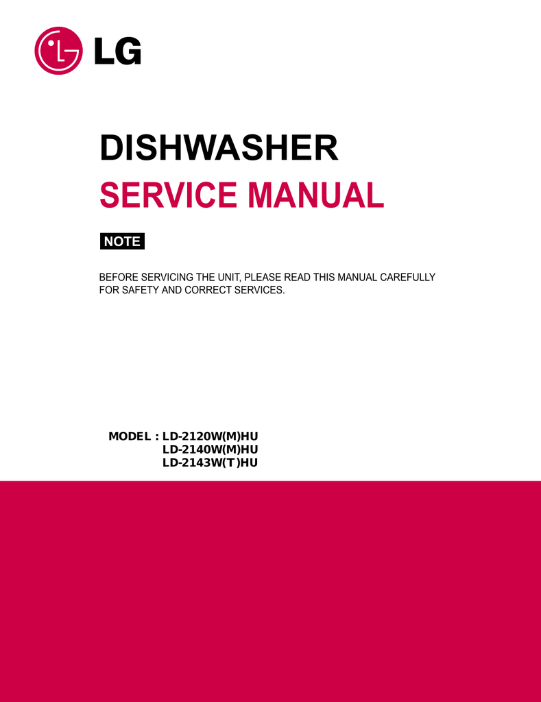 dishwasher service manual Manualzz