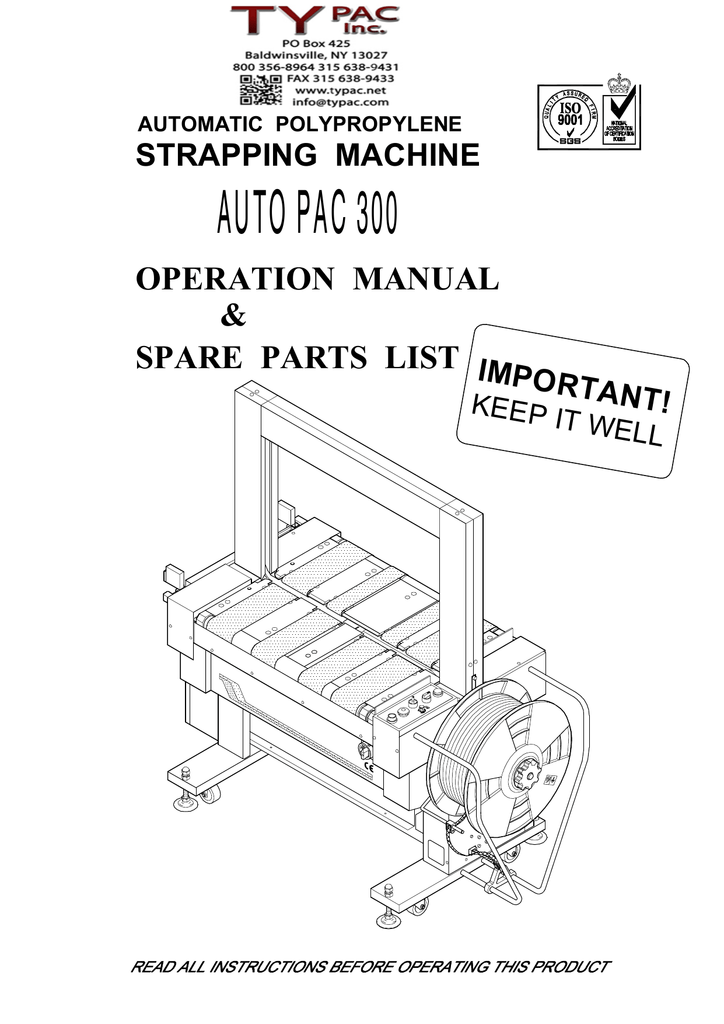 autopac 300 fully automatic service manual Manualzz