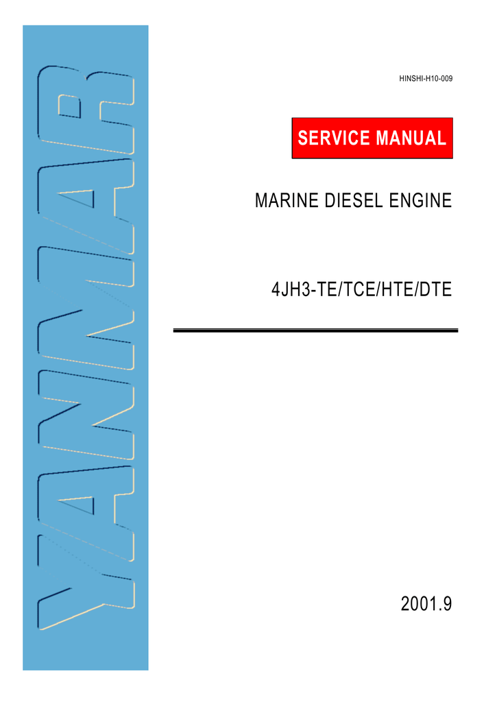 Service Manual Marine Diesel Engine 2001 9 Manualzz