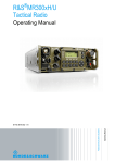 R&amp;S MR300xH/U Tactical Radio Operating Manual
