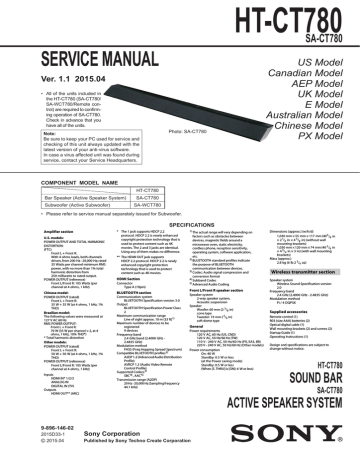 htct780 service manual | Manualzz
