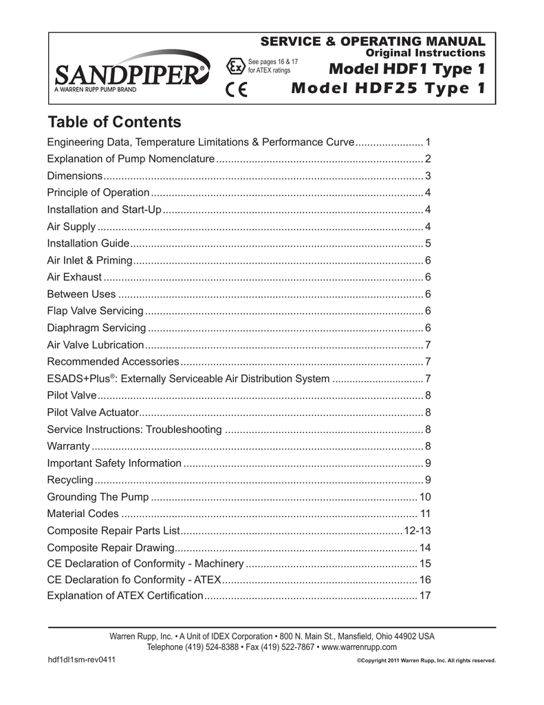 Sandpiper Chemical Resistance Chart