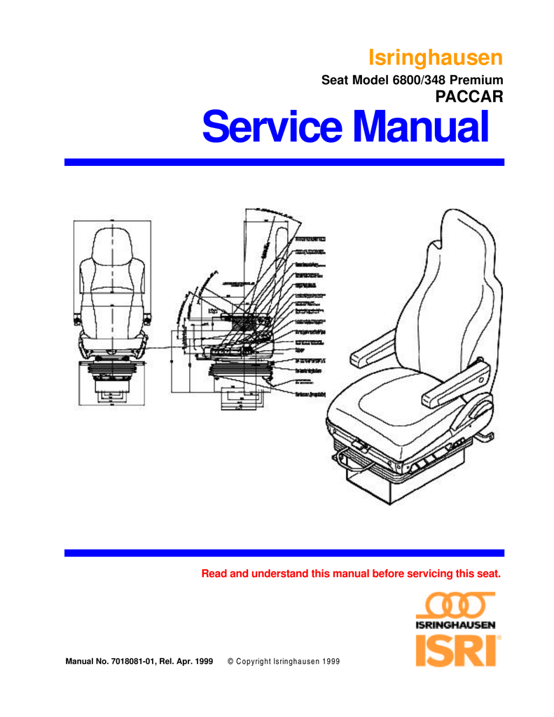 isri seat repair manual