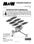 M&amp;W ER8, ER10 &amp; ER12 V-Rake Operator&rsquo;s Manual