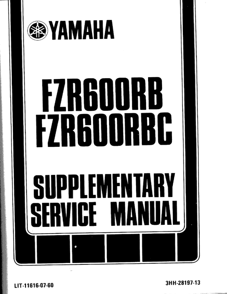 Fzr600 Supplement Rb Rbc Pt 1 Manualzz