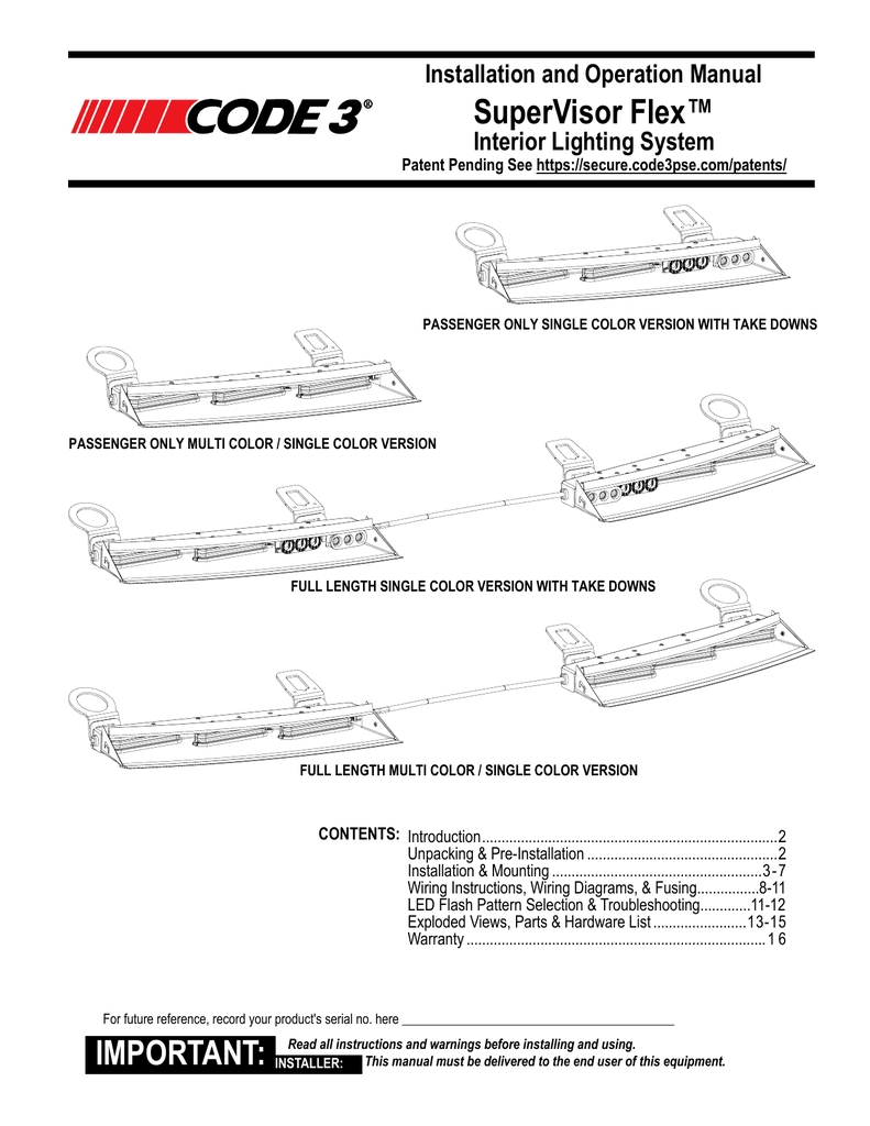 Supervisor Flex Install Manual Manualzz