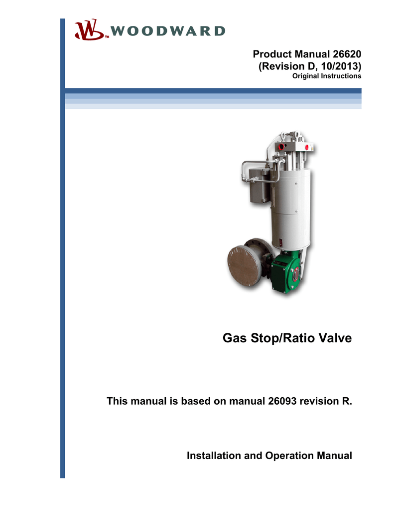 Gas Stop/Ratio Valve Manualzz