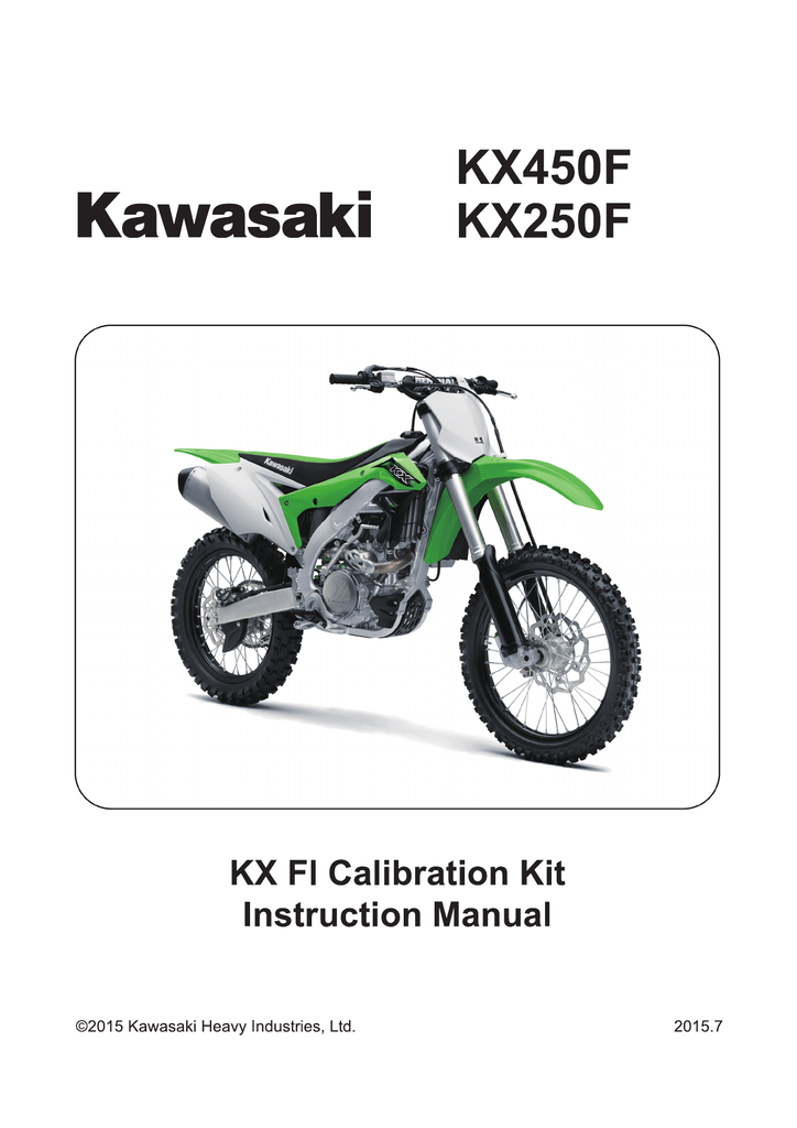 Kawasaki KX250F Instruction manual Manualzz