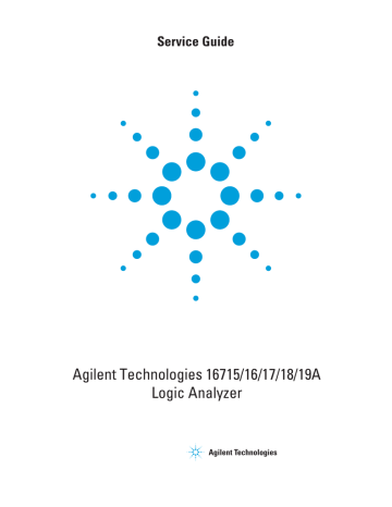 Agilent Technologies 16715/16/17/18/19A Logic Analyzer | Manualzz